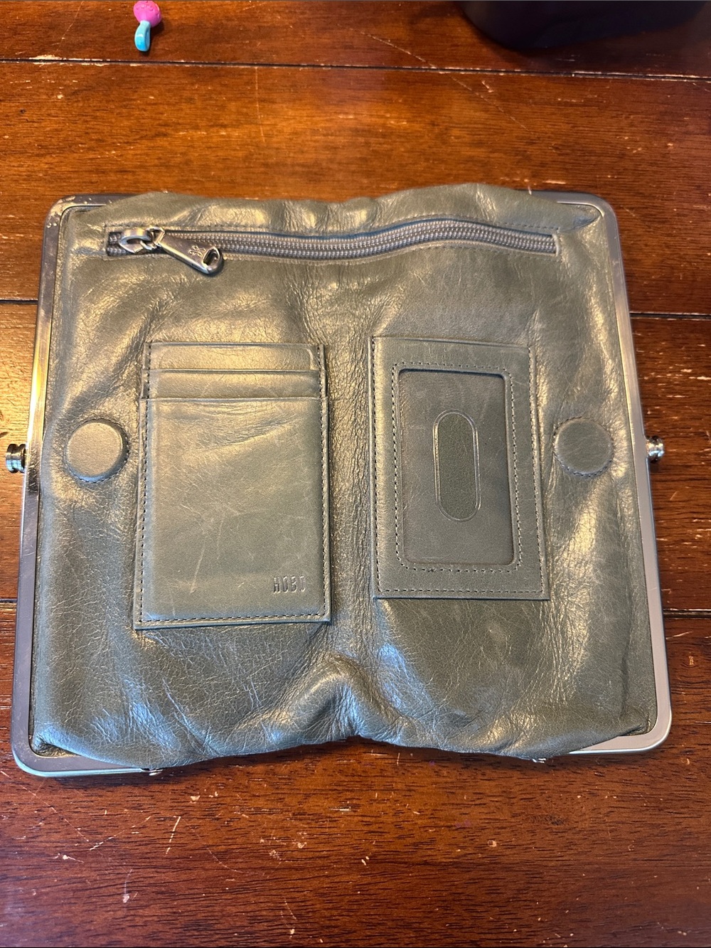 Leather Hobo wallet/clutch